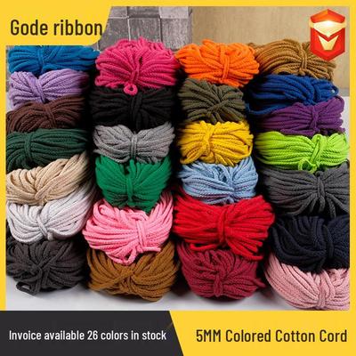 Colorful Eight-Strand Cotton Waistband Drawstring - 24 Available Colors