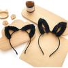 Hair Hoop Birthday Party Cat Ears Women Accessories Make Up Korea Style Headband Plush Hair Band