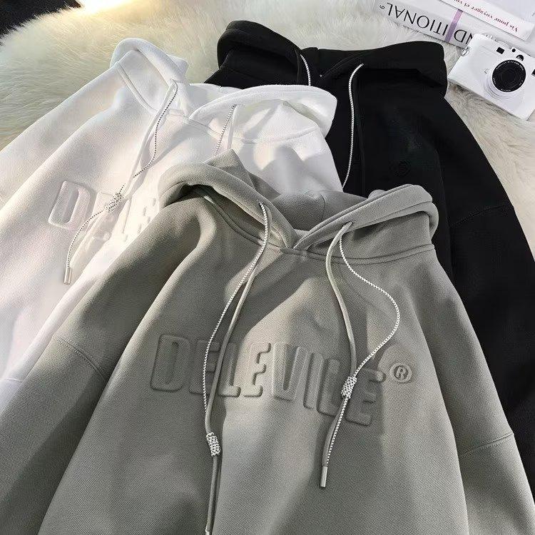 Men's Heavyweight Vintage Oversized Hoodie, 500g - Trendy, Loose Fit for Spring and Autumn