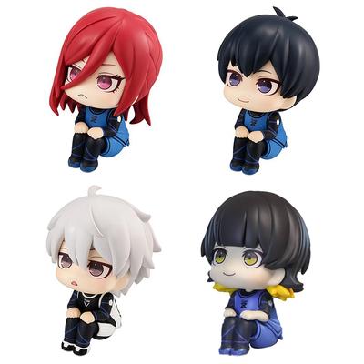 Mėlyna kalėjimo mini figūrėlė 10cm Jieshi Yifeng Le Hui Figūrėlė Anime Periferija Vaikų žaislinė lėlė Automobilio PVC figūrėlės ornamentas