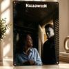 Halloween Movie Featuring Michael Myers D Texture Printed Poster Custom Vintage Metal Tin Plate Sign for Wall Art Decor Luxury