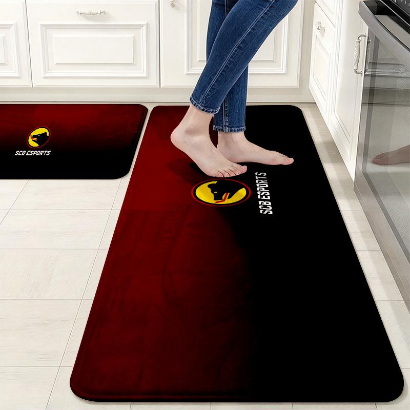 Sc Bern Flannel Kitchen Mat Christmas Soft Area Rug Non Slip Floor Carpet Home Decoration