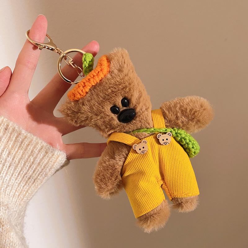 Pendant Plush Batch Bean Bear Kt Cat Keychain Couple Book Bag Mobile Phone Pendant