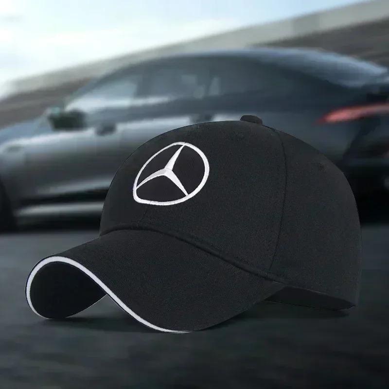 Car Duck Tongue Cap For Mercedes benz 3D Hat Car MOTO GP Racing F1 Baseball Cap Hat Adjustable Casual Trucket Hat hip hop NU8