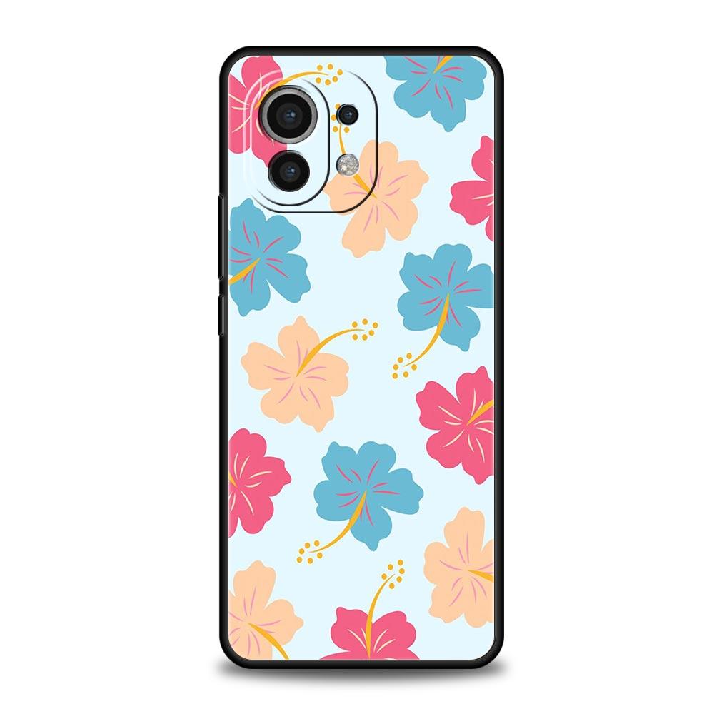 Summer Colorful Flower Phone Case For Xiaomi Mi 17 15T 15 14 14T 13T 12T Pro 12 13 Lite 5G 11T Poco X6 X7 X5 Pro Soft Cover