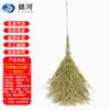 Traditional Outdoor Bamboo Broom with Plastic Bristles
