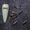 20Pcs Decorative Fade-Resistant Delicate Easy Paste Manicure Decor Twist Nail Ornament Manicure Decor