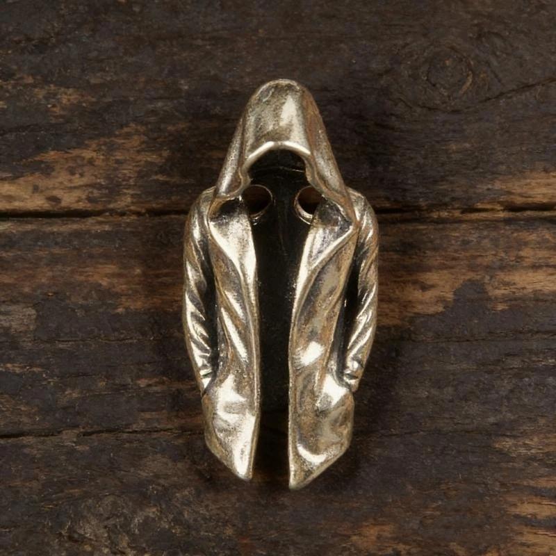 Retro Alloy Hooded Figure Paracord Bead Solid Durable For Diy Bracelet Keychain Jewelry Making