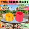 Beer Can Holder Unique Stylish High Strength Plastic Can Sleeve for Outdoor Activities Type 1