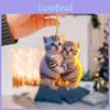 New 2d Acrylic Couple Cat Hanging Ornament Car Interior Decoration Keychain Gift