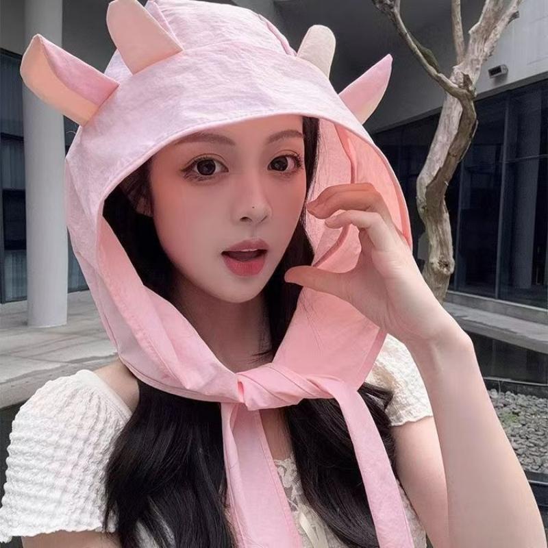 Playful Devil Hat with Quick Dry Comfort for Daily and Outdoor Use