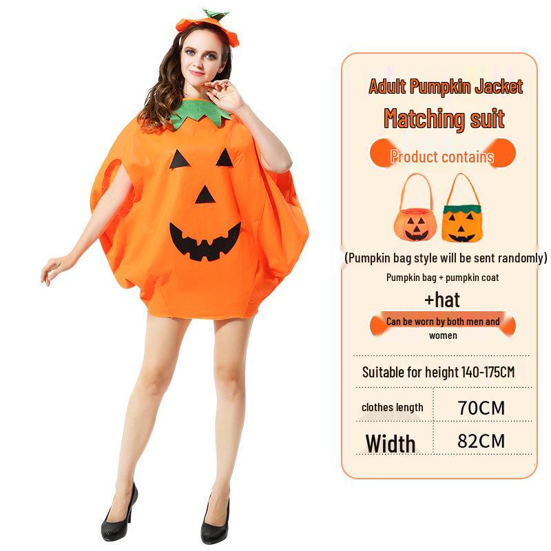 Halloween Pumpkin Costume: Kids' & Adults' Cosplay Outfit for Performances