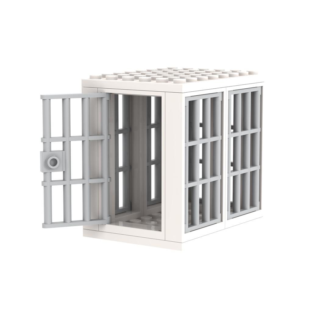 Jail Prison Cell Police Thief Building Blocks Toy Collection Kids Assembly Classic Brick Souvenir Decoration