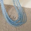 Exquisite 4 6 8Mm Beads Pink Blue Natural Stone Beaded Necklace For Women Simple Chokers Daily Party Jewelry Gift