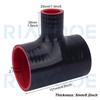 51 57 63 70 76mm T Shape Silicone Hose for BOV Coupler Adapter Air Intake Turbo Supercharger Charge Pipe Universal T-piece Tube