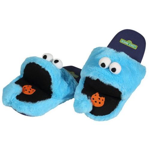 Sesame Street Unisex Adult Cookie Monster Slippers