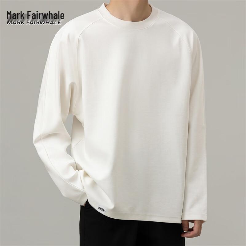 Mark Fairwhale Men's Loose Fit Long-Sleeve Crewneck T-Shirt