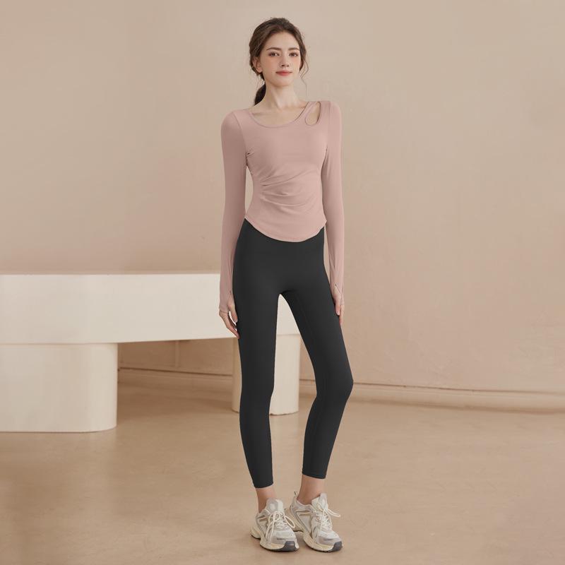 Youyou Women's Quick-Dry Yoga & Pilates Long Sleeve Tops - 2025 Collection