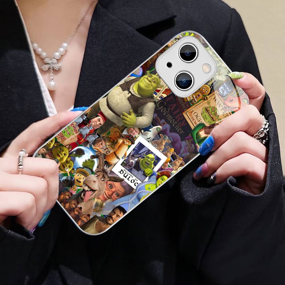 Classic Movie S-Shrek For IPhone 14 13 12 Mini 11 Pro XS Max X XR 14 Plus Tempered Glass Cover