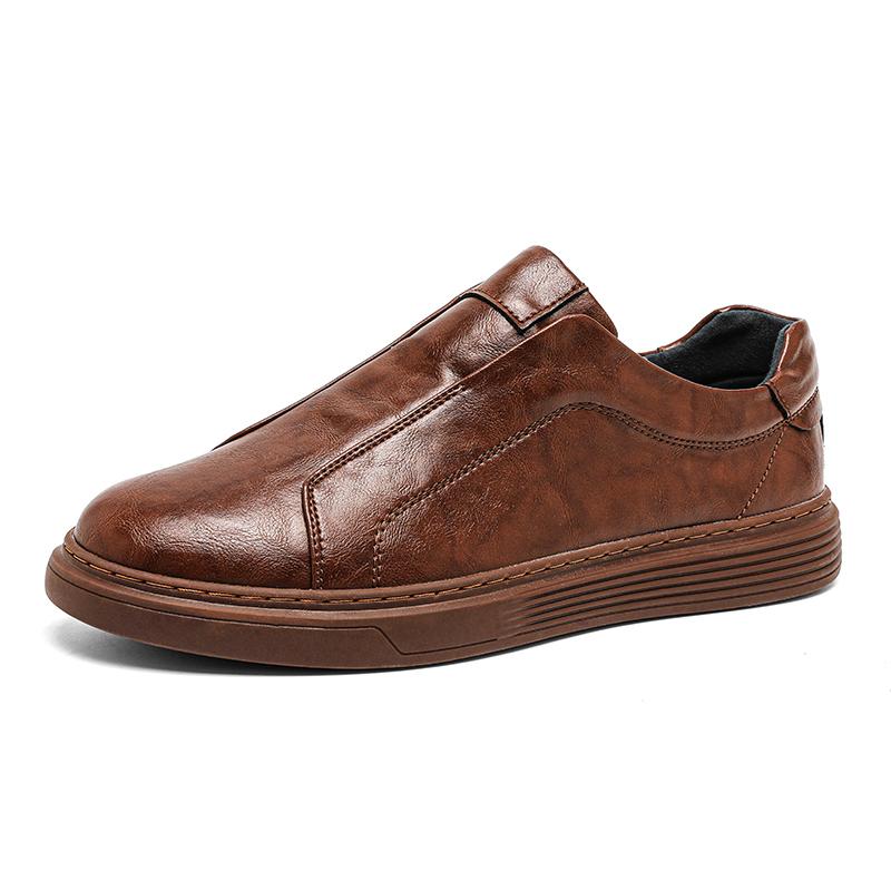 Fashion Spring Summer Mens Sneakers Fashion New Genuine Leather Skateboard Footwear Handmade Man Casual Shoes Versatile Tenis Masculino
