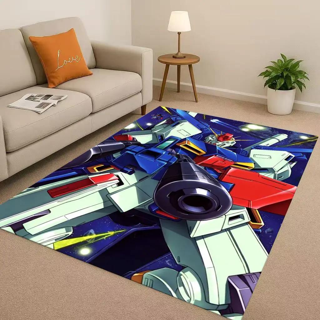

HD Gundam Cartoon Robot Christmas Gift Christmas Living Room Non-Slip Area Rug Carpet For Bedroom Sofa,Home Doormat Kids 40x60cm( 15x23in )
