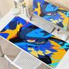 Mouse Pads Kawaii Anime Pokemon Lucario Pattern Carpet Computer Laptop Keyboard Professional Mats Office Gaming Accessories Rug