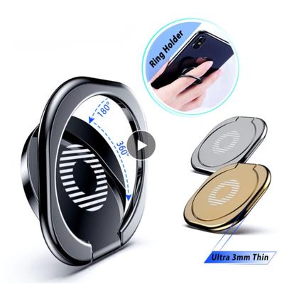 Mini 360 Graden Vingerringhouder Herbruikbare Plak Smartphone Stand Mount Afneembare Telefoonhouder