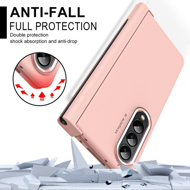 Anti -Scratch Comfortable Matte Cover Case For Samsung Galaxy Z Fold 4 5g Fold4 Zfold4 Glass Film Protector Funda Coque