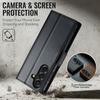 Magnetic Wallet Case for Samsung Galaxy A27, PU Leather Flip Cover, RFID Blocking Card Holder, Kickstand, Shockproof Slim Case