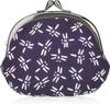 Maruzen Japanese Pattern Bleached Clasp Dragonfly 0 Wallet/Coin Case, 3.3-inch Closure, Design,