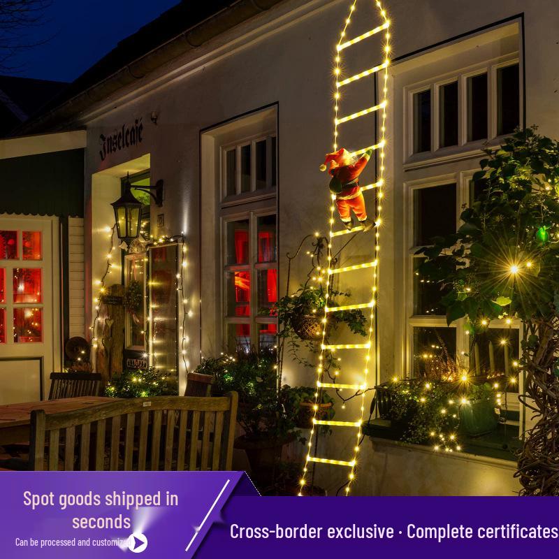 Weihnachtsmann Kletterleiter LED Lichterkette - Weihnachtsfeiertags Dekorative Hängelichter