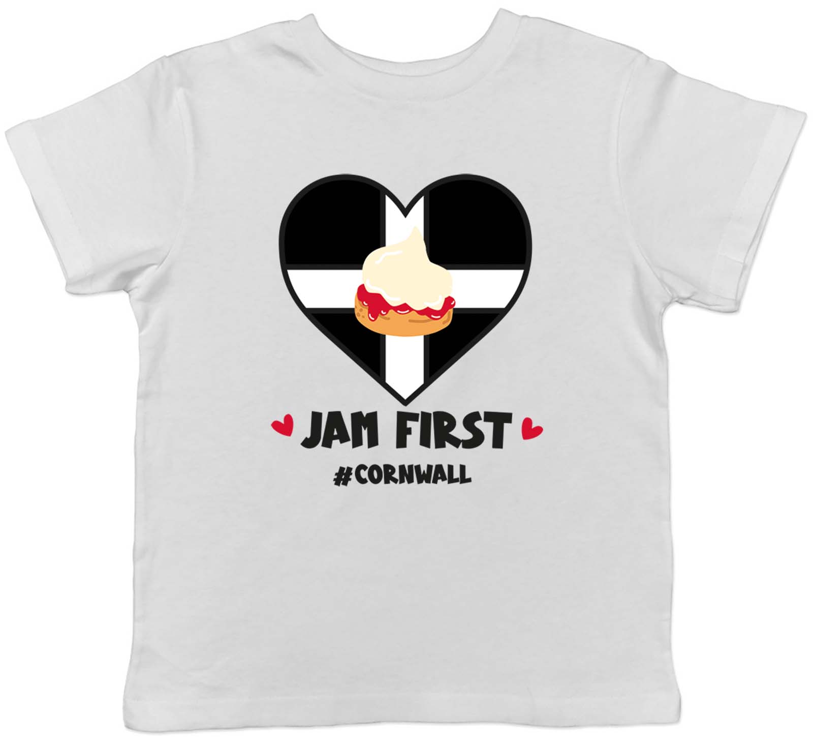 

Saint Piran s Day Kids T-Shirt Scone Jam First Cornwall Funny Boys Girls Gift 160
