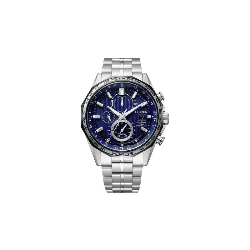 

CITIZEN Eco-Drive Series Eco-Drive Radio Leisure Business Multi-Function Watch Photo-Energy Quartz Men s Watch Blue Dial AT8218-81L синій