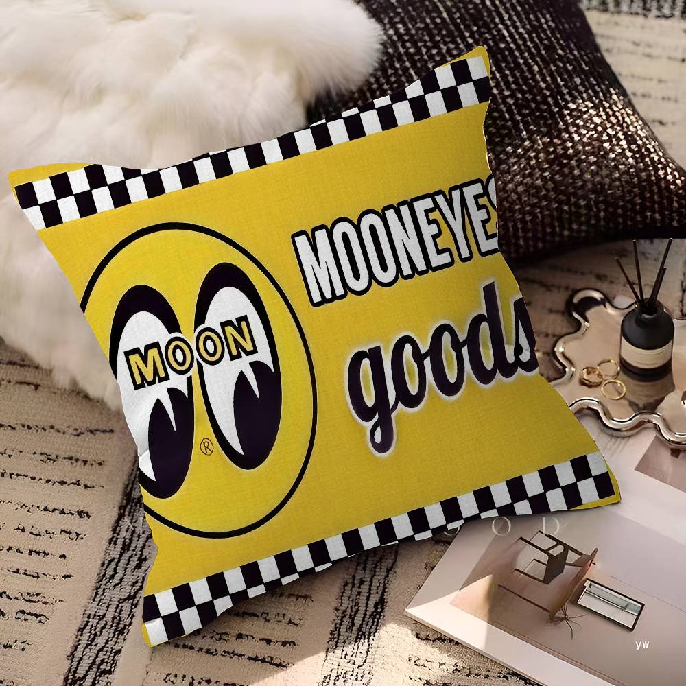 M-Mooneyes Pillow Cover for Bedroom Room and Living Room Sofa Decorative Cushion Cover