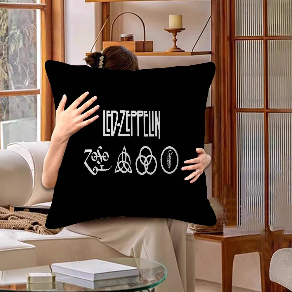 Band L-Led Z-Zeppelin Kissenbezug Toon Geschenk Kissenhülle Schlafzimmer Zuhause Sofa Stuhl Sitz Dekor Kissenhülle