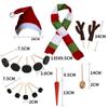 Carrot Noses Xmas Snowman Decorating Kit Scarf Christmas Snowman Kit  Kids Toy