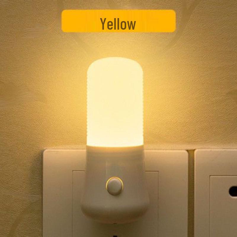 LED Plug-in Night Light for Bedroom & Nursery with Brighten Button