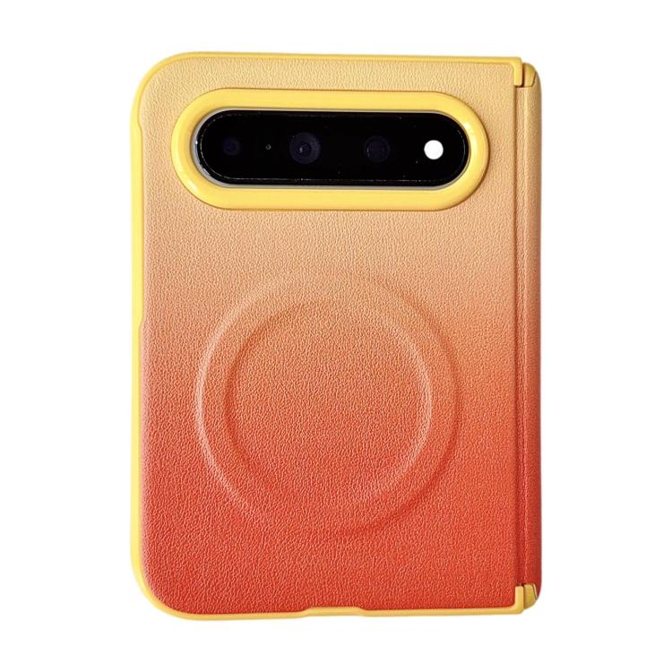 Hinge Dual Magnetic Gradient Leather Texture Phone Case