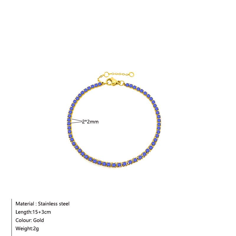 European & American Luxury Geometric Zircon Tennis Bracelet