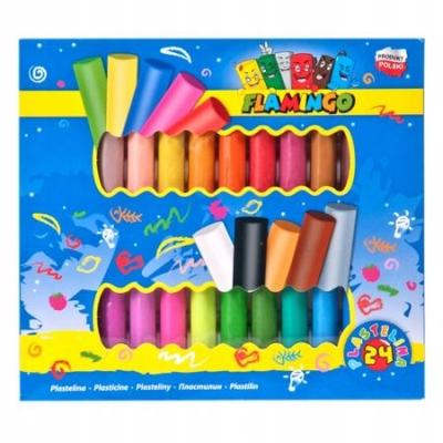 Plasticine for Children 24 Colors Flamingo