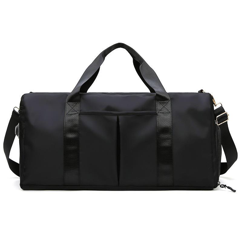Shoe Compartment Yoga Sports Bag With Wet/Dry Separation, Women's Logo, Large Capacity for Short Trips