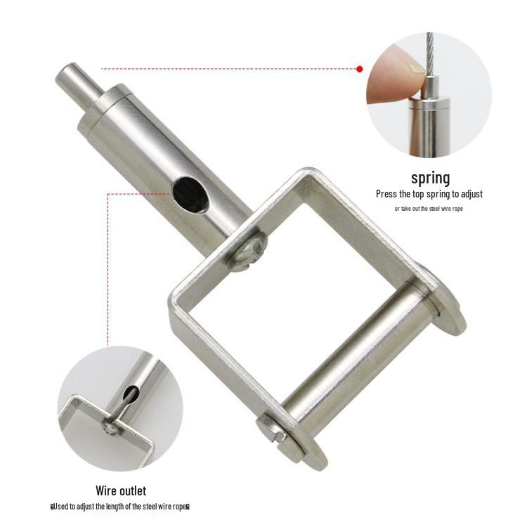 Steel Wire Hanging Hook: Secure Lock Line for Lighting Fixtures & Billboards