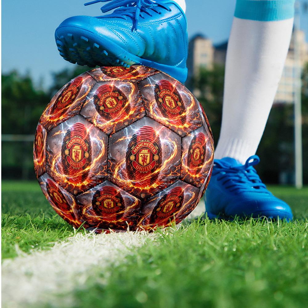 Pallone da calcio tema Manchester United Taglia 5 Pallone da calcio Tocco Morbido Pallone da calcio per Allenamento Professionale per Sport all'Aperto