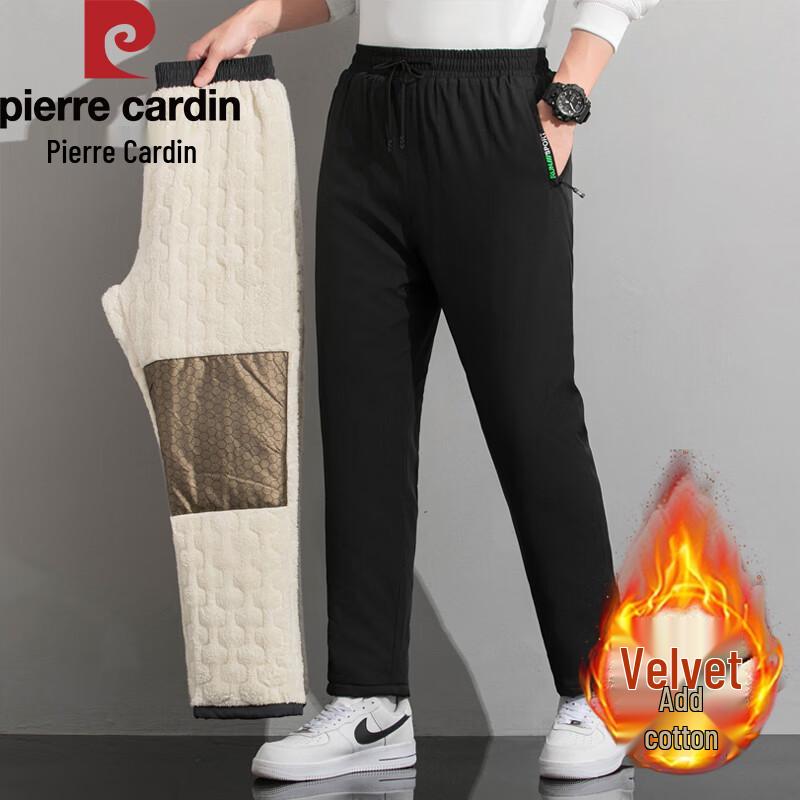

Pierre Cardin Men s Warm Fleece-Lined Straight-Leg Casual Trousers 3XL