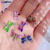 15PCS Enamel Colorful Dragonfly Charms Pendant Supplies For DIY Handmade Earrings Bracelets Jewelry Making Findings Accessories