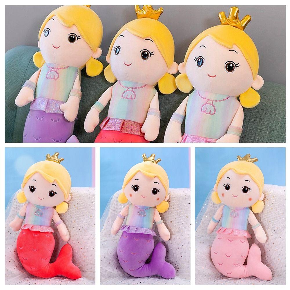 Plush Mermaid Princess Plush Dolls PP Cotton Mermaid Plush Toy Mermaid Stuffed Toys Kids Present