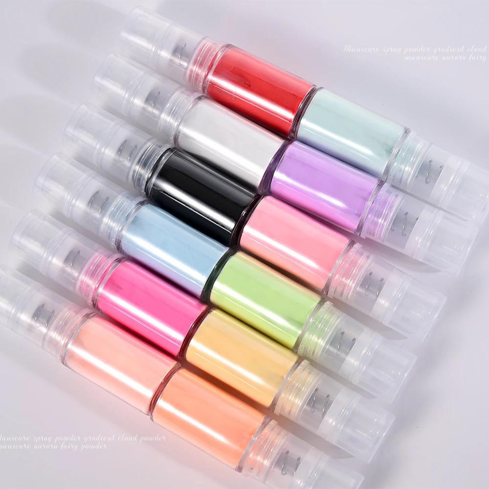 12 Colors Quick Ombre Spray Acrylic Powder for Nails Neon Gradient Pastel with Amazing Effect Professional Nail Dip Powder