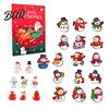 Advent Calendar for Set Kids 24-Day Countdown Christmas Snowman House Decor Xmas Gift Holiday 2D