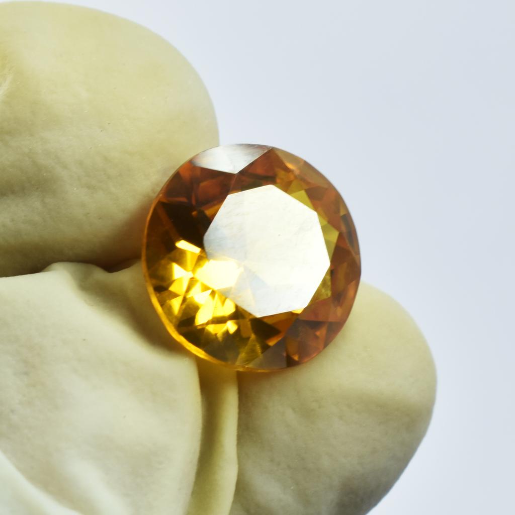 Natural Sapphire Yellow Unique Color Round Cut 5.50 Ct Loose Gemstone CERTIFIED SU-969