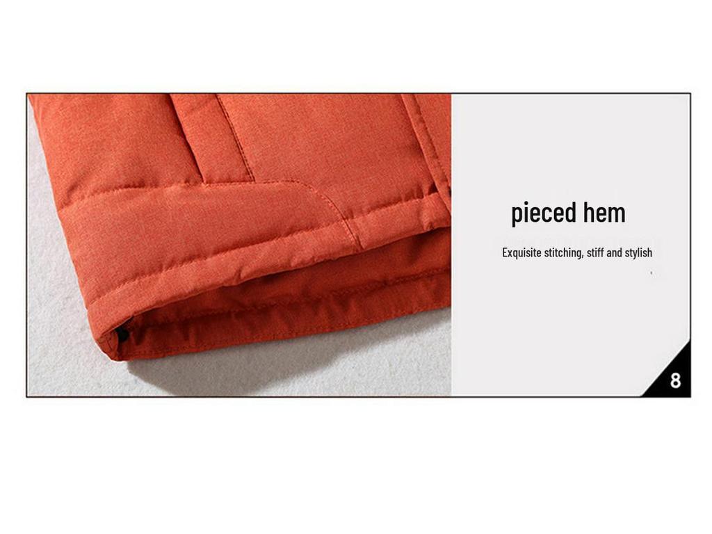 Men's Korean Style Hooded Down Jacket - Slim Fit, Thick, Warm, Plus Size, Short Outdoor Sports Coat